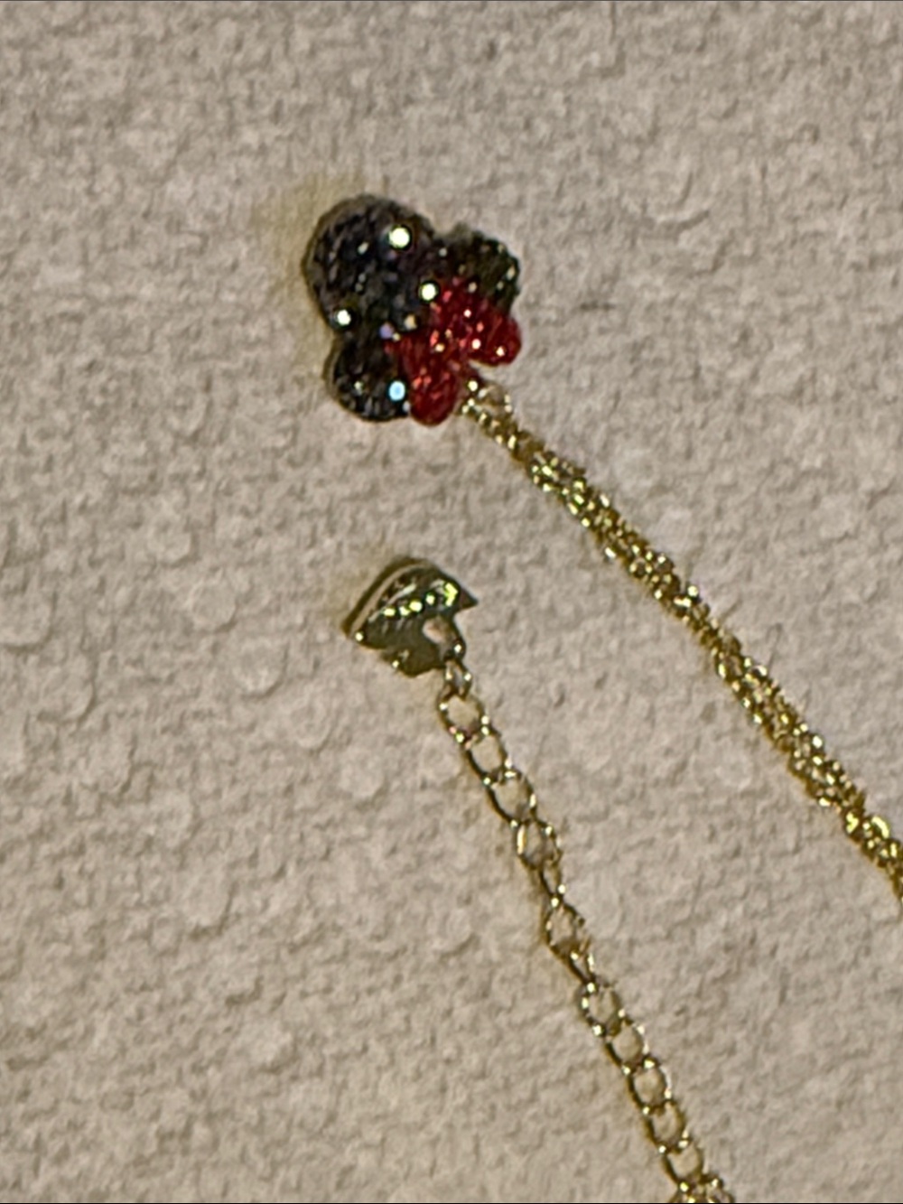 Minnie & Mickey Mouse Ears Jewelry Set Necklace Earrings & Bracelet $75- 1 piece - Picture 5 of 14